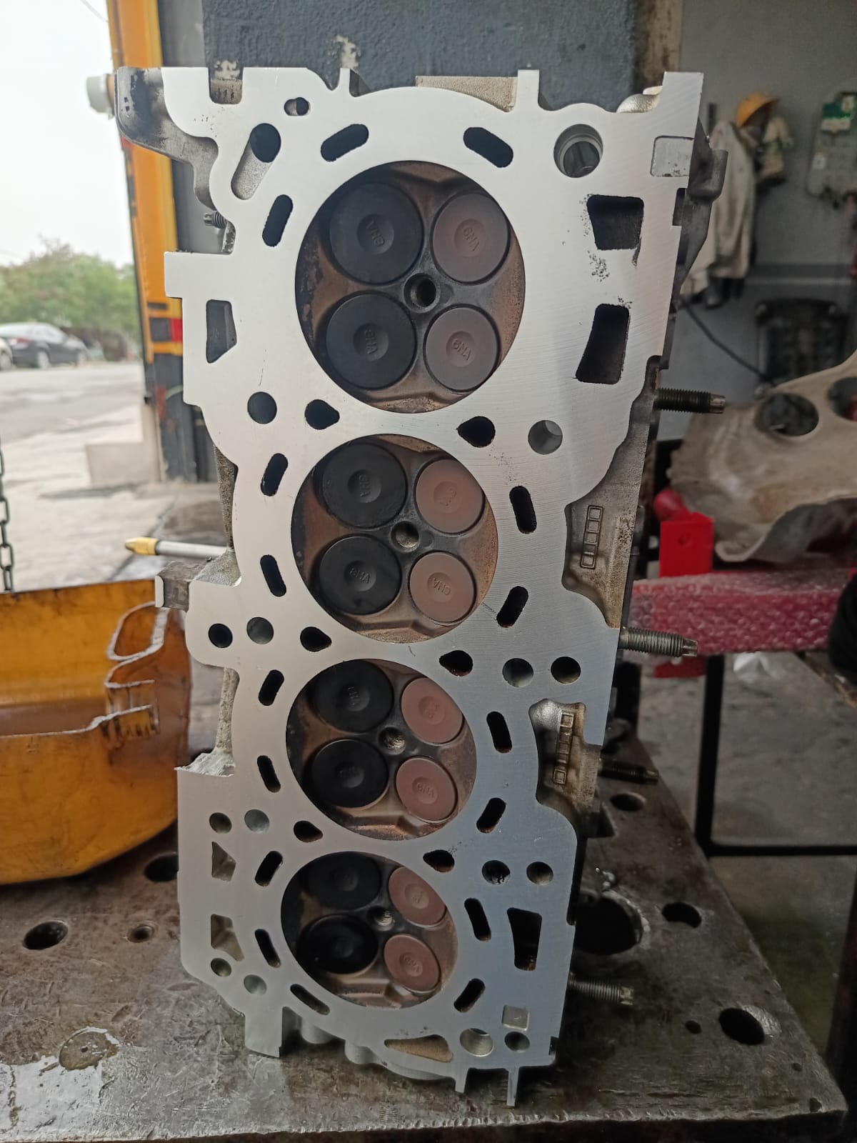 Cabeza de motor rectificada lista para instalación